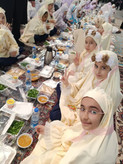 ست جشن تکلیف جنس کرپ الیزه در سایزبندی مختلف با تنوع رنگ بالا